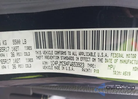 2015 Jeep Cherokee Latitude from USA, damaged, VIN 1C4PJMCS4FW653923